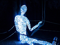 BOF2014 08  Illuminated knocked out boxer at Gruga Park Essen/Germany